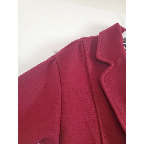 Special ES Style Wool Blend Maroon Academic Short Peacoat Jacket, Women's Small - Picture 4 of 12